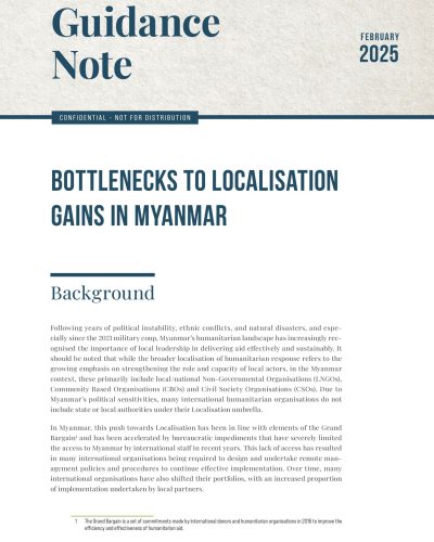 20250223_GN_Bottlenecks to Localisation Gains in Myanmar_Cover